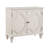 33.6" Retro Wooden Sideboard Buffet Cabinet With Storage, Symmetrical Geometric Accent Display Cabinets, Media Console Credenza For Living Room/Entryway/Dining Room/Kitchen, Antique White-427856889