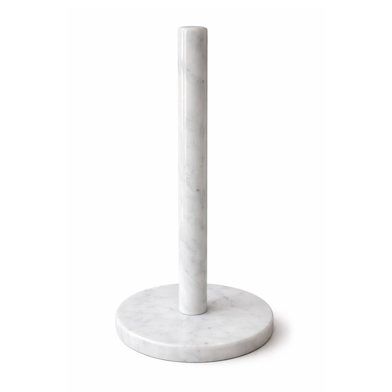Marble Paper Towel Holder, White