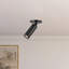 Mason 5-in Black dimmable LED Semi-Flush Mount-1986367883
