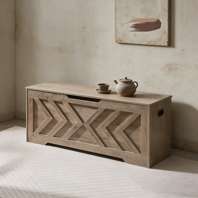 Très grand banc de rangement avec charnières de sécurité, banc d'entrée en bois pour la couverture, les chaussures et l'organisation de la maison dans le salon, la chambre à coucher ou le couloir, facile à assembler
