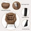 Fauteuil d'appoint moderne avec repose-pieds pliable et poche latérale-1537822095