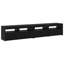 TV Cabinet Set 3 Pcs Black Oak Engineered Wood-1465420461