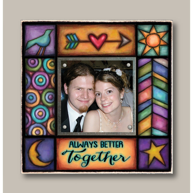 Corinna Orange Magnetic Picture Frame