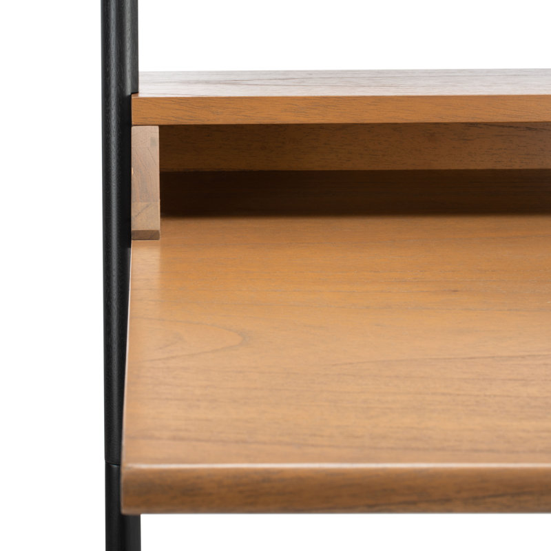 Addison Leaning / Ladder Desk, Natural/Charcoal