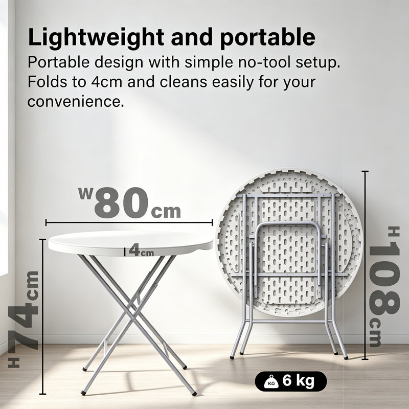 80cm Folding Table