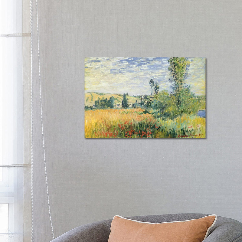 Vetheuil, c.1880 - Giclée sur toile tendue avec châssis, H 18 po x l 26 po