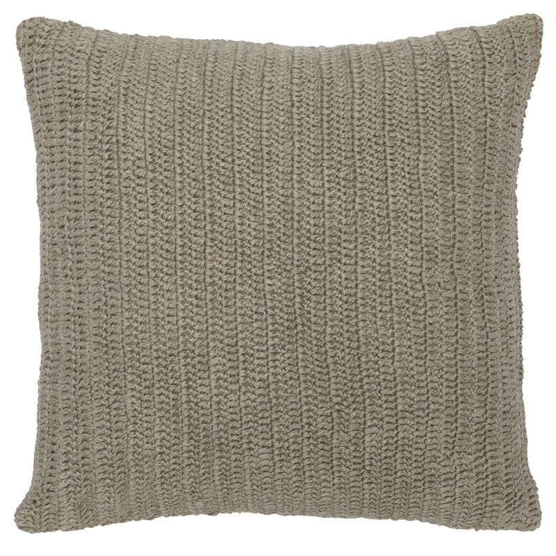 Marcie Square Pillow Cover & Insert, Natural