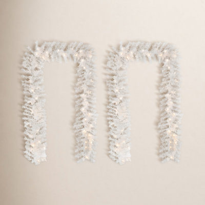 Soperton 108" Pre-Lit White Pine Christmas Garland
