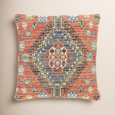 Vince Geometric Jute Blend Throw Pillow