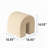 N-Shaped Accent Upholstered Ottoman-1146775659