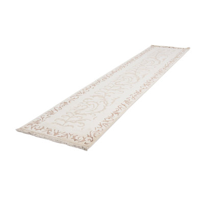 Tapis de couloir ivoire