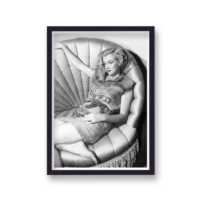 Marilyn Monroe Famous Potato Sack Dress Portrait - Single Picture Frame Print
