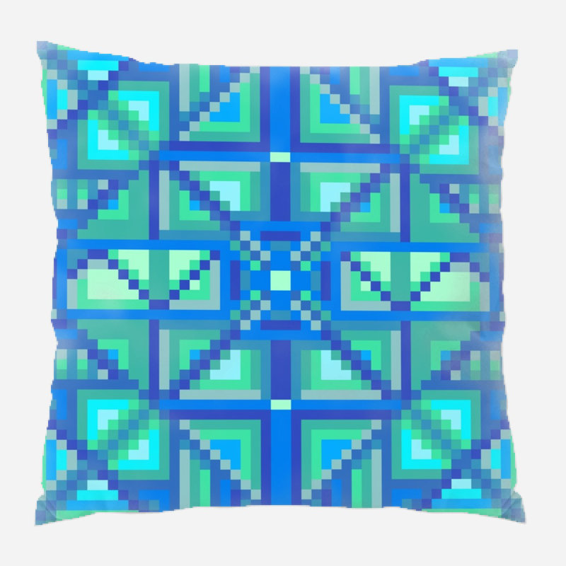 Coussin décoratif grille