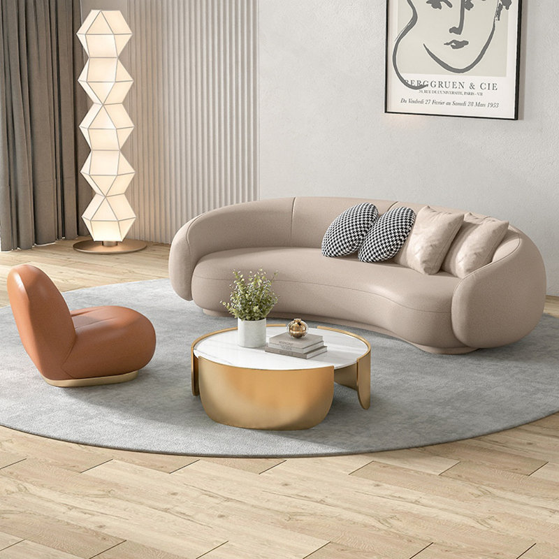 Combinaison de table basse légère et luxueuse