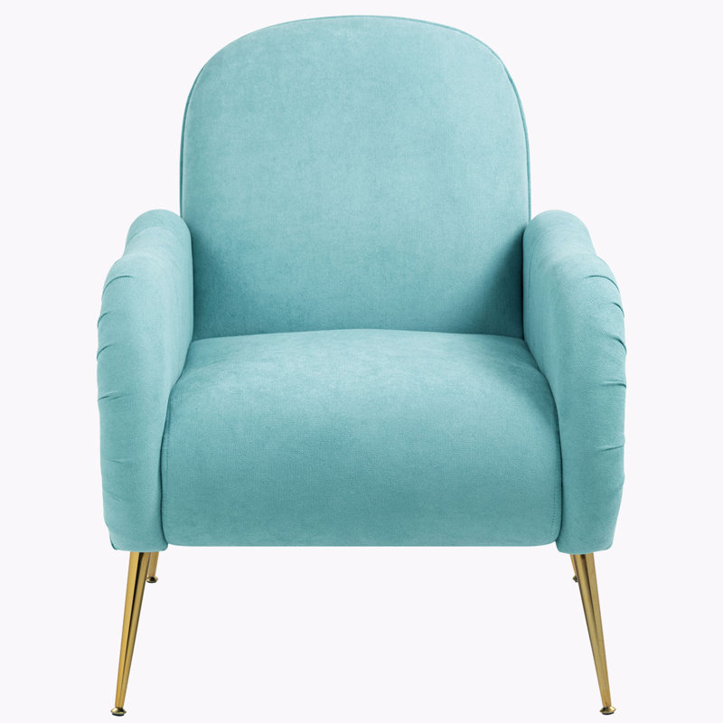 Canapé simple pour salon, chambre à coucher, Polyester cyan