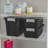 Sterilite Rugged Industrial Stackable Storage Tote w/ Lid, Black