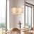 4-Light Natural Capiz Shell Drum Chandelier-517692962