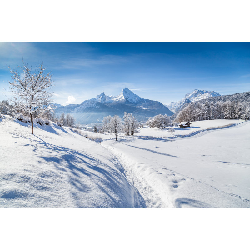Idyllic Landscape - Wrapped Canvas Print, 20cm H x 30cm W x 3.8cm D