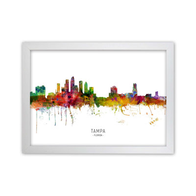 Tampa Florida Skyline by Michael Tompsett - 1 Piece Wall Art