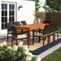 Anautica 8 - Person Wicker Patio Dining Set with Rectangular Table