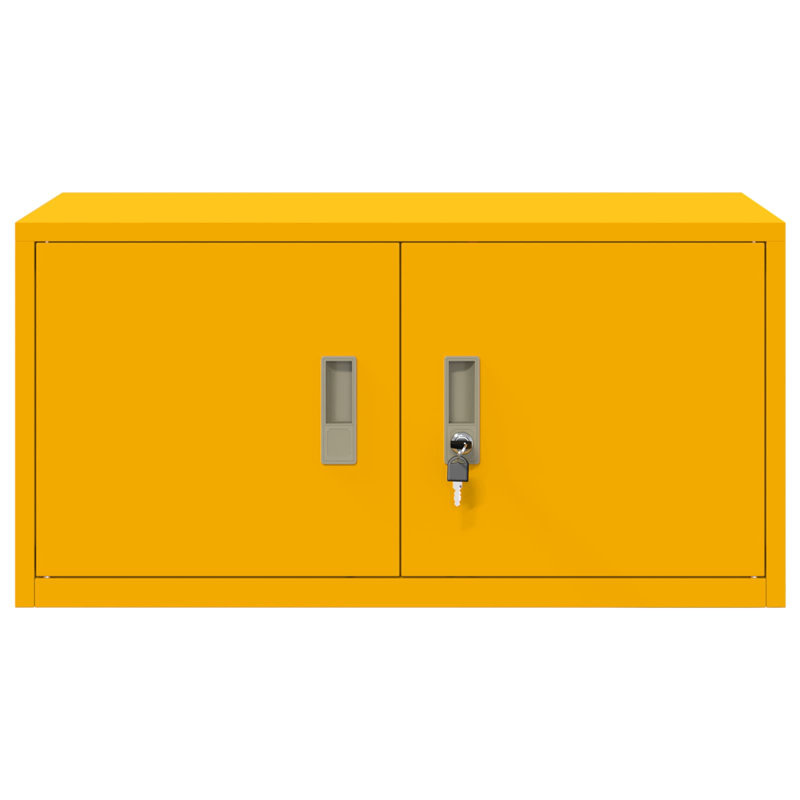 Storage Cabinet, Mustard Yellow