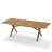 Nahki Rectangular Extendable Solid Wood Outdoor Dining Table