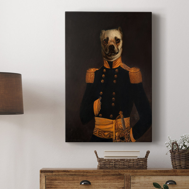 Major-général - galerie Cavas, H 27 po x l 18 po