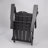 Outdoor Adirondack Chair, Foldable With Dual Cup Holder, Composite Material With Wood Texture-1712316113