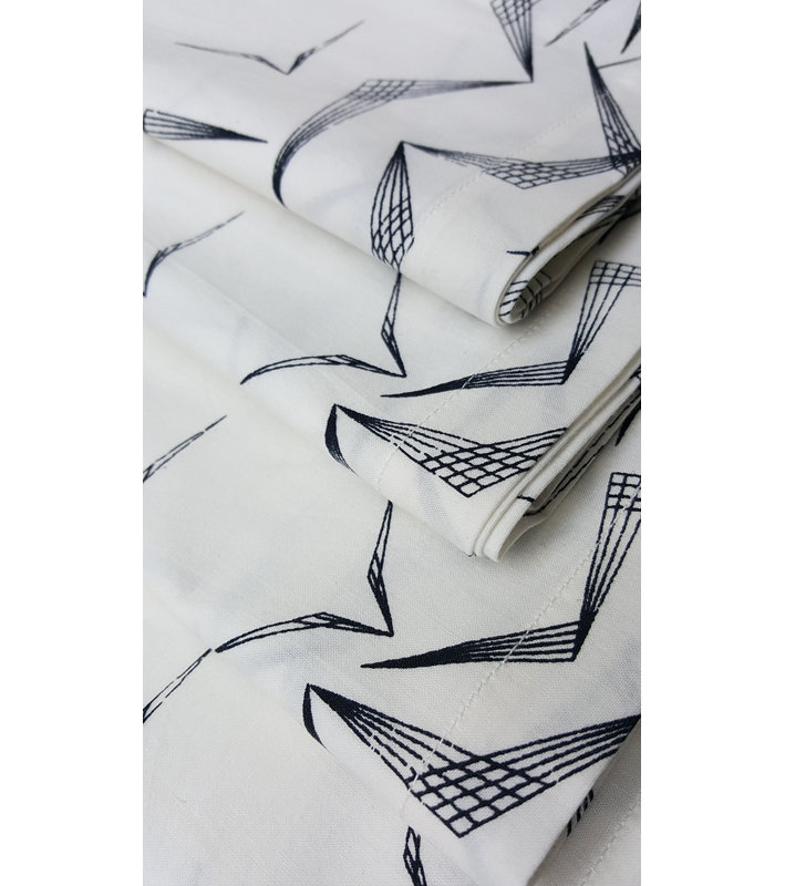 Thaksin Cotton Animals Square, Black
