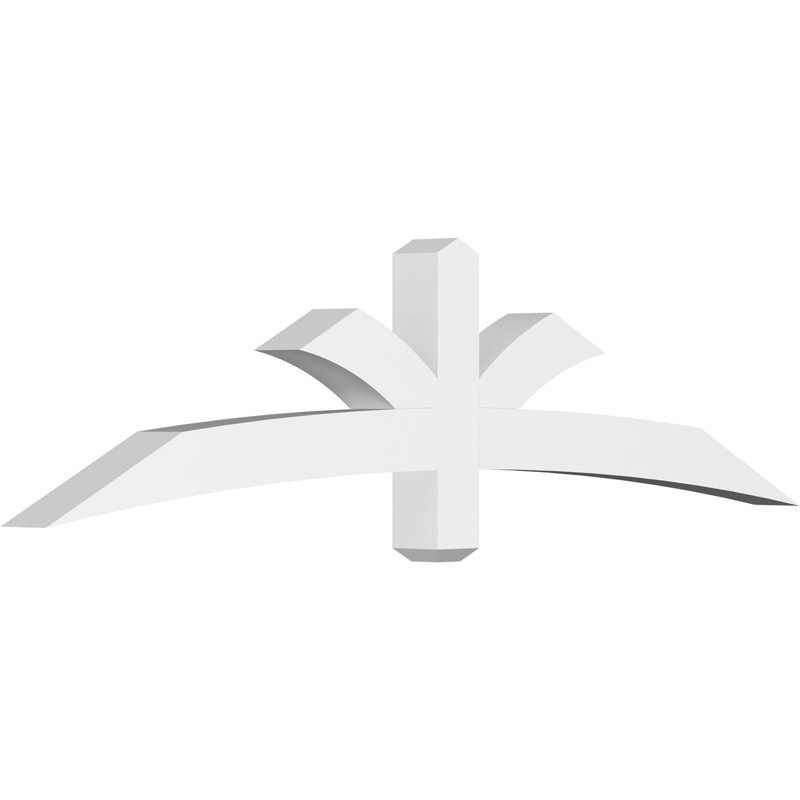 Support pour pignon Davenport, H 18 po x l 72 po (pas: 6/12), P 4 po x F 4 po, PVC
