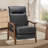 Penning Walnut Breathable Leather Push-Back Recliner-102834352