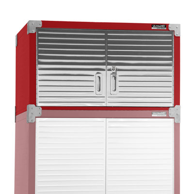 Seville Classics UltraHD Double Door Stacking Top Cabinet, 36" W x 18" D x 18.5" H