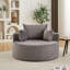 Fauteuil d'appoint confortable en velours côtelé, lit moelleux moderne pour un usage domestique