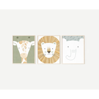 Ensemble d'impression sur papier Safari - impressions sans cadre