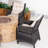 5-Piece Outdoor Round Fire Pit Dining Set With Chairs
