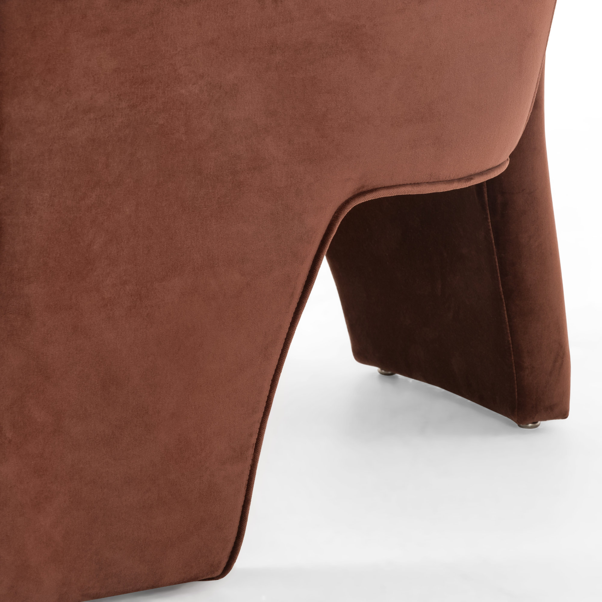 Brayson Upholstered Barrel Chair, Auburn