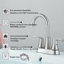 2-handle Bathroom Faucet with Drain Assembly