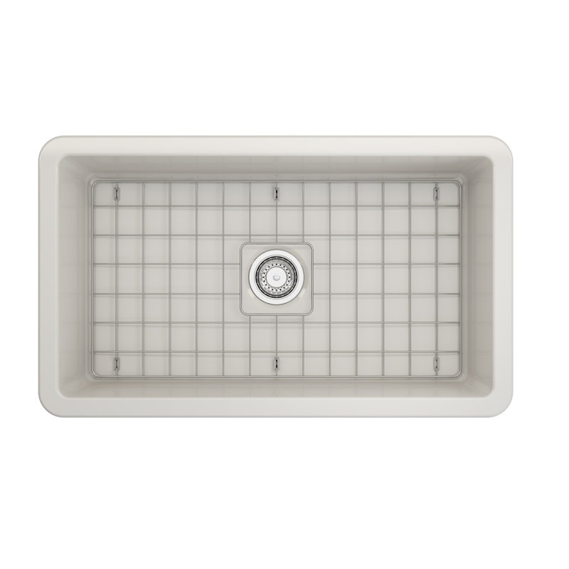 32'' L Kitchen Sink, Biscuit