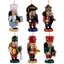 Professional Nutcracker Christmas Ornaments - 4" - Set Of 6 - Multicolor