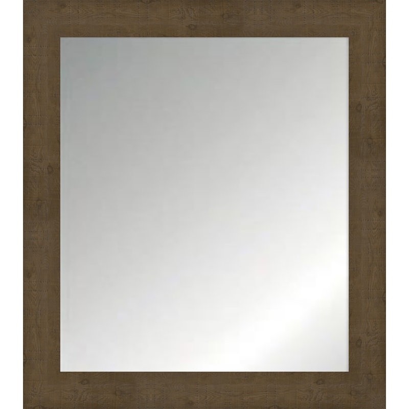 Miroir de salle de bain Oakwood, 30 po x 26 po, Brun pâle