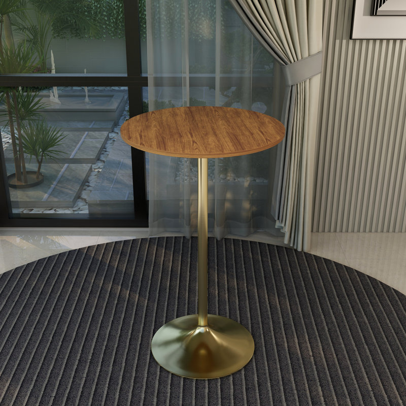 Table de salle à manger Lytina, H 43,52 po x L 27,56 po x l 27,56 po, Brun