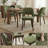 Mason Upholstered Side Dining Chair With Solid Wood Legs(Set of 4)-1572478176-1572478178
