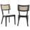Ensemble de 2 chaises de salle à manger en bois Modway Caledonia