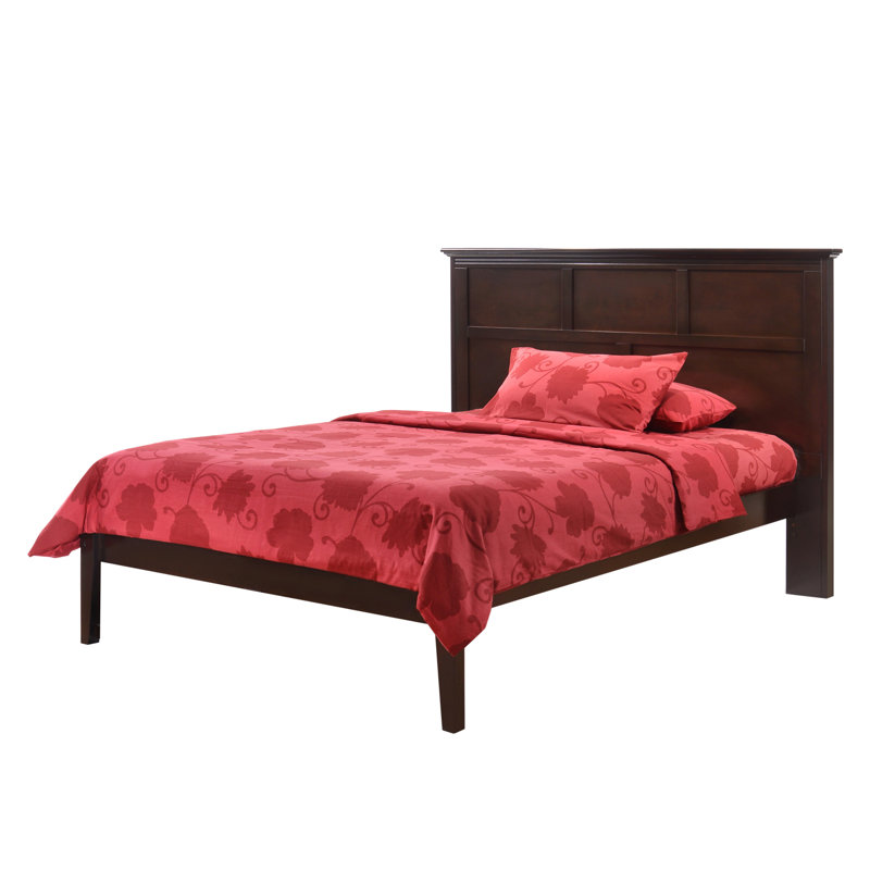 Grand lit plateforme Trafford, Cerisier, Double