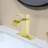 Single Handle Single Hole Bathroom Faucet With Deckplate And Waterfall Spout ( 1 Pack )-111845733
