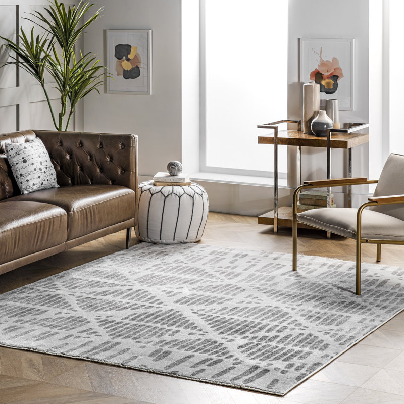 Geometric Indoor Rug, Rectangle 5' x 8' 2"