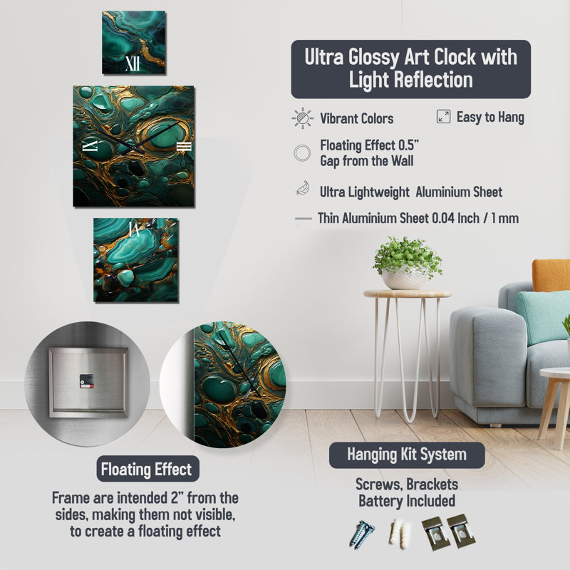 Machella Metal Wall Clock