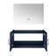 36 po Miroir à DEL et meuble-lavabo de salle de bain X 22 bleu marine - Option de rangement abondante - Assemblage avec méthode d'installation rapide généreuse-426313941