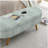 Ottoman Oval Storage Bench with Wood Legs-1100037802