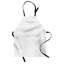 Bungalow rose tablier oriental unisexe d'inspiration florale taille adulte gris pâle et blanc